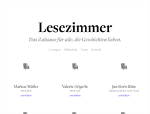 Tablet Screenshot of lesezimmer.info